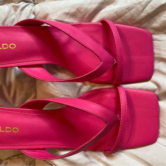Pink ALDO heeled sandals - Picture 2 of 5